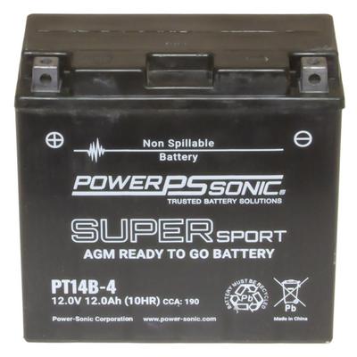 Power Sonic SuperSport Series Factory Activated AGM Battery - PT14B-4